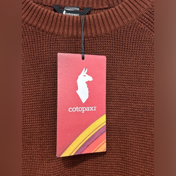 Cotopaxi Men's Large Libre Waffle Crew Sweater Rusty Rust NWT Cabincore - Picture 12 of 14